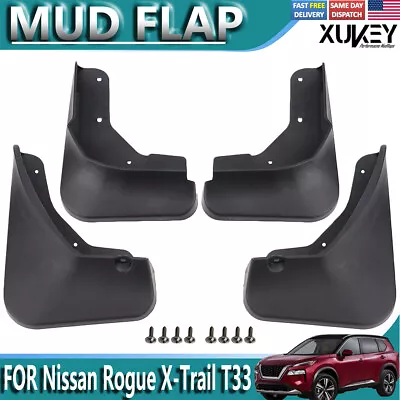 4PCS Mud Flaps Mud Guards Fender Flare For Nissan Rogue X-TRAIL T33 2021- 2023 • $25.59