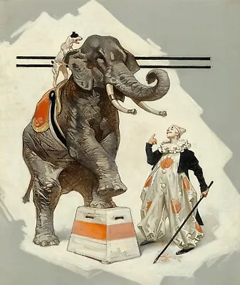 J.C. Leyendecker : Circus Corner : 1908 : Archival Quality Art Print • $57.95