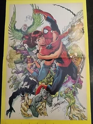 Amazing Spider-Man 500 Mary Jane Villains Marvel Poster J Scott Campbell Hot🔥  • $20