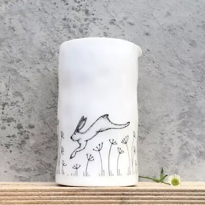 Porcelain Handleless Jug Hare East Of India Gift Box White 13 X 8cm New • £17.50