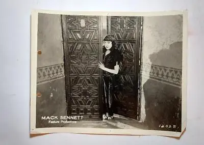Antique Original Photo Mack Sennett Silent Film Movie Suzanna W/Mabel Normand • $45