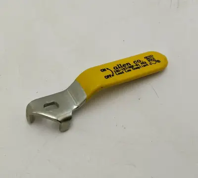 3-3/4  L Replacement Handle For Ball Valve Plumbing Fixture Allen Co Yellow Used • $7