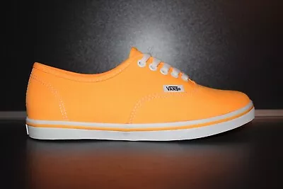 Vans Authentic Lo Pro Skate Neon Orange Pop Women Sneaker Size UK 3.5 EUR 36 • £44.28