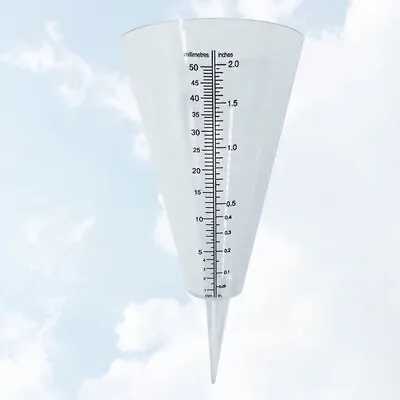 Glass Rain Gauge  Rain Water Gauge Outdoor Rain Gauge  Decorative Rain Gauge • £7.57