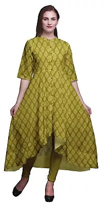 Bimba Indian Ethnic Wear For Women  Anarkali Kurti Asymmetrical Dress-BP-20C • $52.79