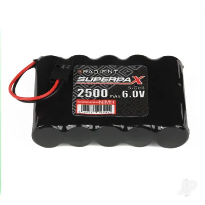 £15.49 • Buy Radient NiMH 6.0V 2500mAh AA Flat Rx Receiver Battery Pack W/ JR Plug