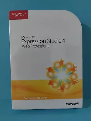 Microsoft Expression Studio 4 Web Professional For Academic Use Only - Sealed • $44.15