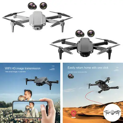 $37.74 • Buy Drone Obstacle Avoidance One Key To Return RC 4K Folding Quadcopter For Boys