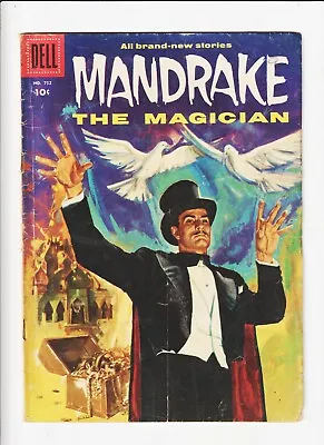 Dell FOUR COLOR No. 752 (1956) Mandrake The Magician! Comic Strip Mero • $16