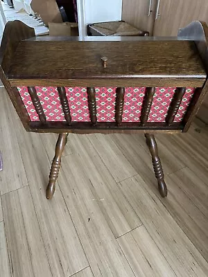 Amazing Vintage Mid Century Oak Wood Sewing Box56 X 51 X 30 CM. • £25