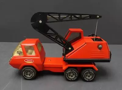 12  Vintage TONKA Orange Pressed Steel Tow Truck With Winch • $69.93