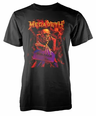 Official Megadeth T Shirt Peace Sells Classic Mens Rock Metal Black Tee Unisex • £15.44