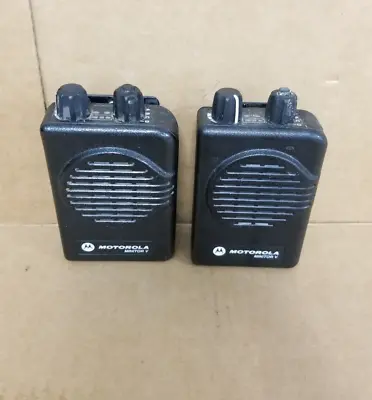 LOT OF 2 Motorola MinitorV UHF 453-461MHz Stored Voice Pager A03KMS9239BC #L906A • $119.99