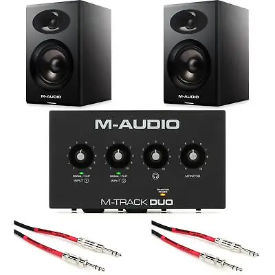 M-Audio M-Track Duo USB Audio Interface And Speaker Bundle • $279