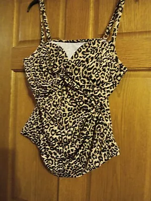 Merona Underwire Animal Print Tankini Xl • $15