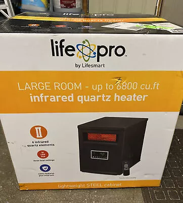 New LifeSmart LifePro 6 Element 1500W Elec Infrared Quartz Indoor Space Heater. • $100