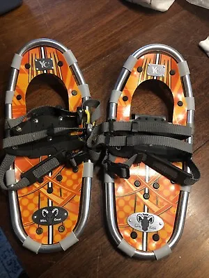 Yukon Charlie Mountain Mtn. Goat 7x16 Kids Snow Shoes Snowshoes Orange Used • $29.49