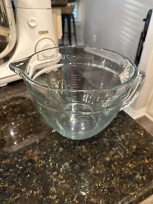 The Pampered Chef 8 Cup 2 Qt Glass Measuring Mixing Batter Bowl #88 No Defects • $10