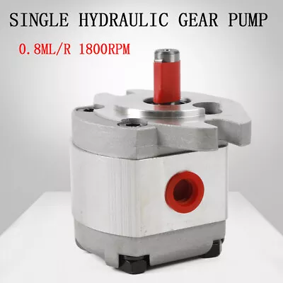 High-Pressure Mini Hydraulic Gear Pump SAE Flat Key 0.8ML/R 4300RPM PT3/8'' • $49