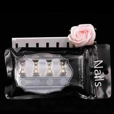 Nail Art Practice Display Stand False Tip Holder Crystal Salon Magnetic Manicure • $9.31