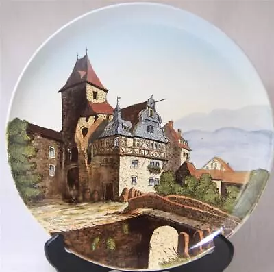 Antique Mettlach Wall Plate/Plaque #1044/94 Handpainted Stadtthor Cochem C.1900 • $125