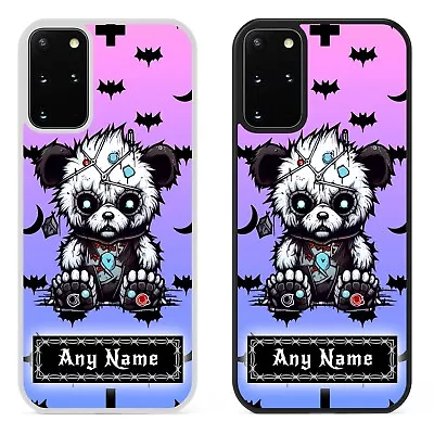 Pastel Emo Bear Personalised Name Phone Case For Samsung  Galaxy Goth Punk Gift • £6.79