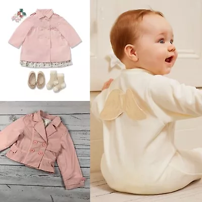 £190 Marie Chantal Jacket Cute Pink Baby Coat Size 3 Month Perfect Present • $49.73