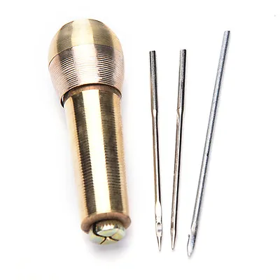 Canvas Leather Tent Sewing Awl Hand Stitcher Leather Craft Needle Kit Tool Su*WR • $3.07