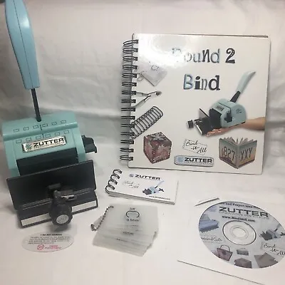 Zutter Bind It All Blue Binding System With Instruction Books CD And Wires • £21.23