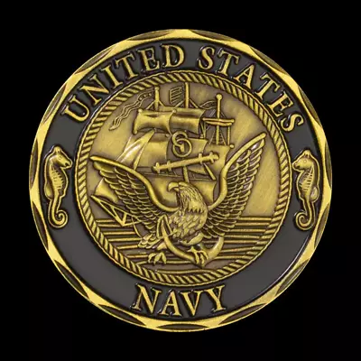 Navy Shellback Challenge Coin (Bronze) - Excellent Gift/Shipped Free US To US! • $5.95