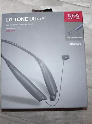 LG Tone Ultra α HBS-830  Wireless Bluetooth Stereo Headset Black New  • $95.99