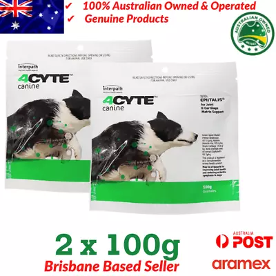 4CYTE Canine - Joint Support Supplement For Dogs – 2 X 100gm • $150.95