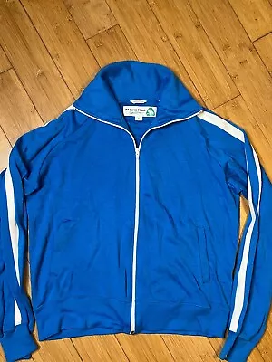 Vintage Men’s Small Pacific Trail Sportswear Acrylic 80’s Blue Warm Up Jacket • $20