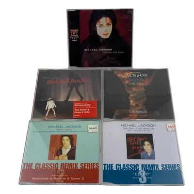 £14.98 • Buy Michael Jackson 5 X CD Single Bundle Blood On The Dance Floor/Scream/Earth Song