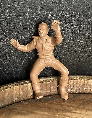 Vtg 1950s Marx Roy Rogers RODEO RIDING COWBOY Action Pose Figure Western Ranch • $8.99