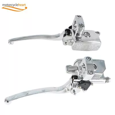 1  25mm Right And Left Motorcycle Brake Clutch Master Cylinder Reservoir Levers • $28.48