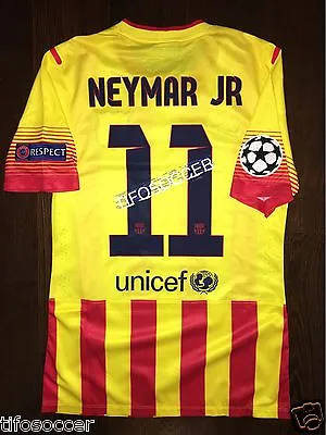 NEYMAR BARCELONA 2013-2014  MATCH UN WORN / PREPARED FOR MATCH  Champions League • $1850