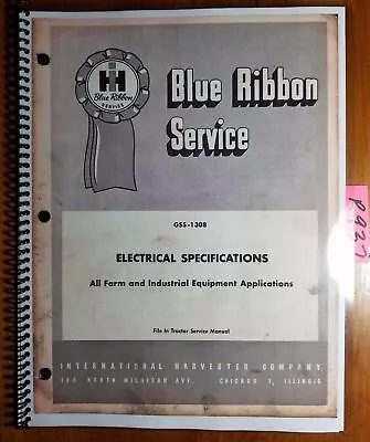 IH International Delco-Remy Electrical Specifications Service Manual GSS-1308 61 • $15.99