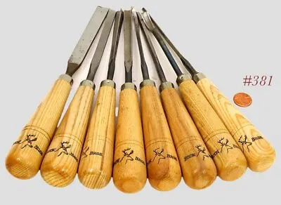 Fine Shape BUCK BROS WOOD CHISEL 8 Pc Woodworking Set Ash Wood Handles • $100