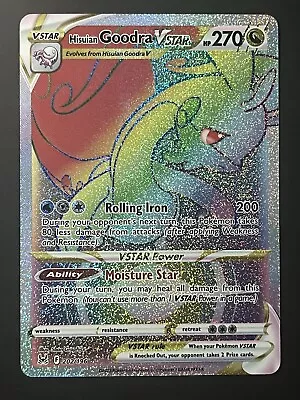 NM Hisuian Goodra VSTAR 202/196 Rainbow Rare - Lost Origin - Pokemon Card • $6.99