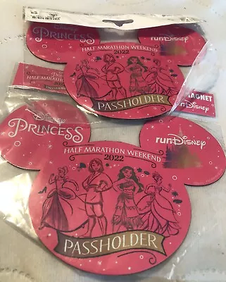 2 Disney Princess Half Marathon Run Weekend 2022 Passholder Car Magnets • $14.95