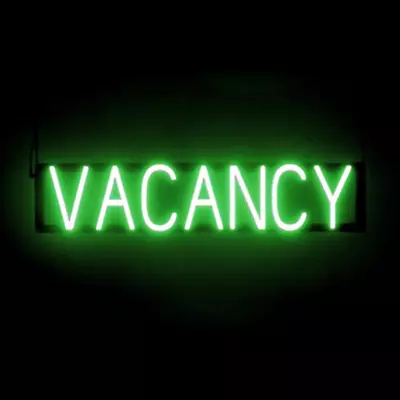 VACANCY LED Sign - Green | Neon Signs For Motels & Hotels | Business Display Wit • $345.16