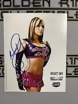 Autographed 8x10 REPRINT PROMO Velvet Sky Impact Wrestling Signed Posed NWA • $22.99