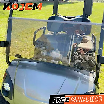 Golf Cart Tinted Fold Down Acrylic Windshield For Yamaha Drive G29 2007-2016 • $74