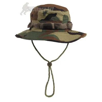 Classic Us Combat Army Style Gi Boonie Bush Jungle Hat Sun Cap Cotton Ripstop • £13.95