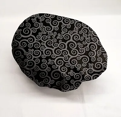 Black & Gray Scroll Damask Quesadilla Maker Cover • £14.48