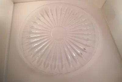 $49.99 • Buy Lovely Val St Lambert Clear Glass Crystal Balmoral Cake Plate
