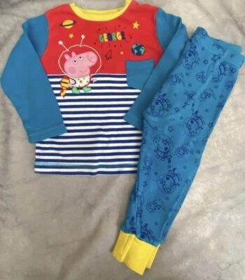 £4.28 • Buy Boys George Pig Pyjamas 12-18 Months 