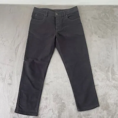 James Perse Pants Men 32x27 Gray 5 Pocket Scuffed Moleskin Italian Fabric $285 • $118.88