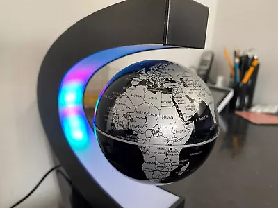 £30 • Buy Floating Rotating Globe Mid Air 4xColor Lights Anti Gravity Magnetic Levitation